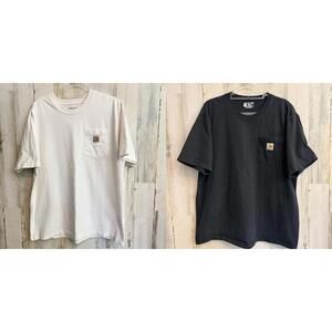 Men’s Carhartt Size Large Loose Fit Pocket Tee Bundle – 2 Shirts